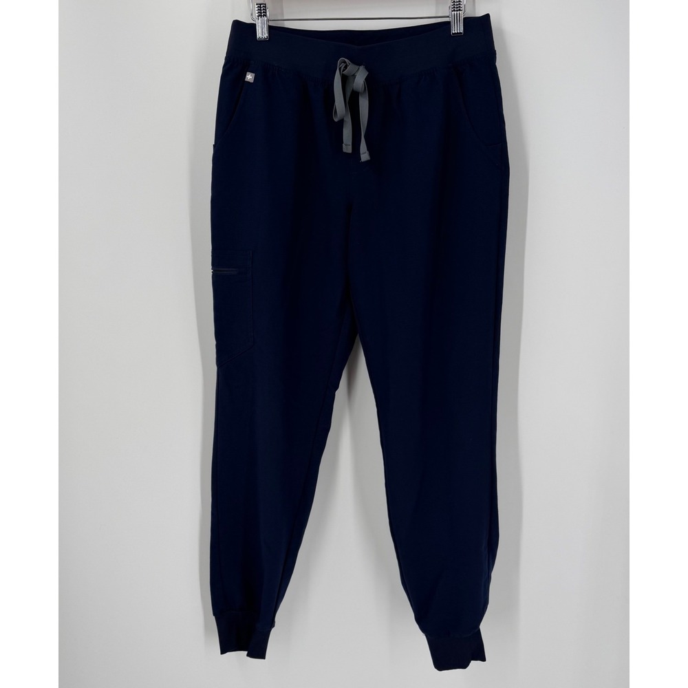 FIGS Womens Scrub Jogger Pants SZ Medium Navy Blue Technical Collection Cargo
